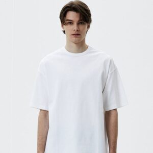 Oversized solid white tshirt