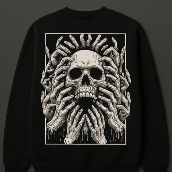 Skull sweatshirt black